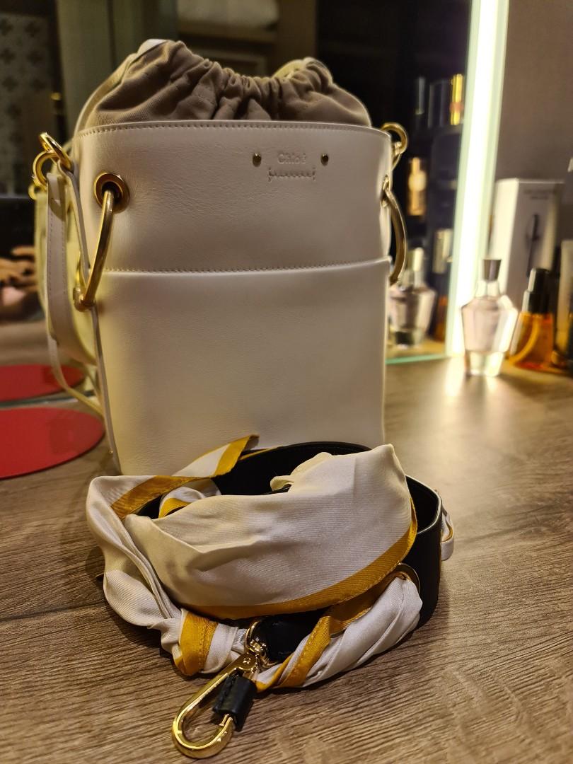 Chloe roy bucket bag white hotsell