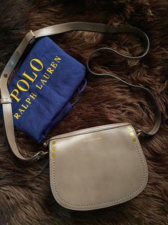 Authentic Polo bu Ralph Lauren Calf skin Saddle bag crossbody