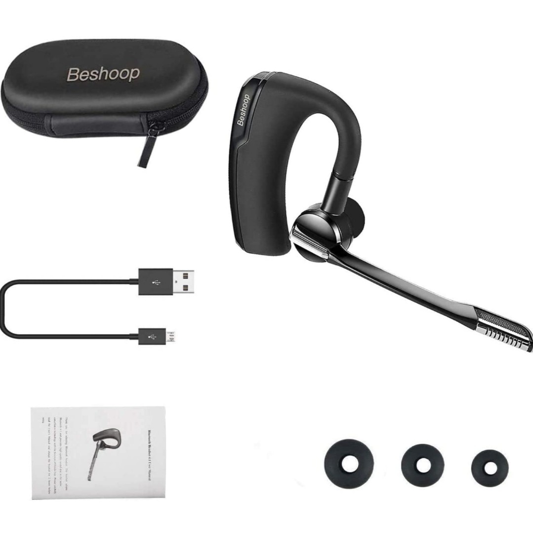 Beshoop bluetooth sales headset instructions