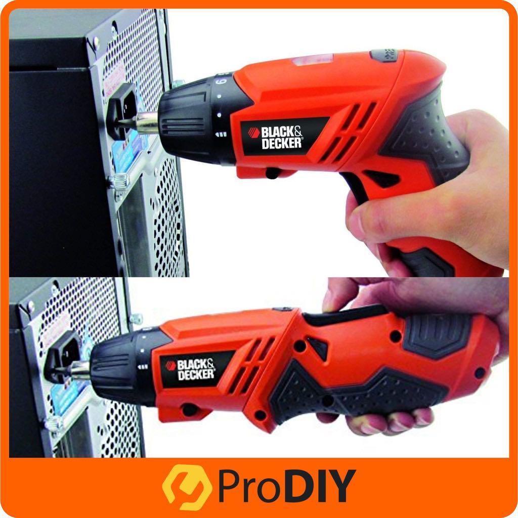 BLACK & DECKER KC4815 CORDLESS SCREWDRIVER 4.8V 200Rpm (15 BITS INCLUDED)  FOC SINGLE FLEXIBLE SHAFT