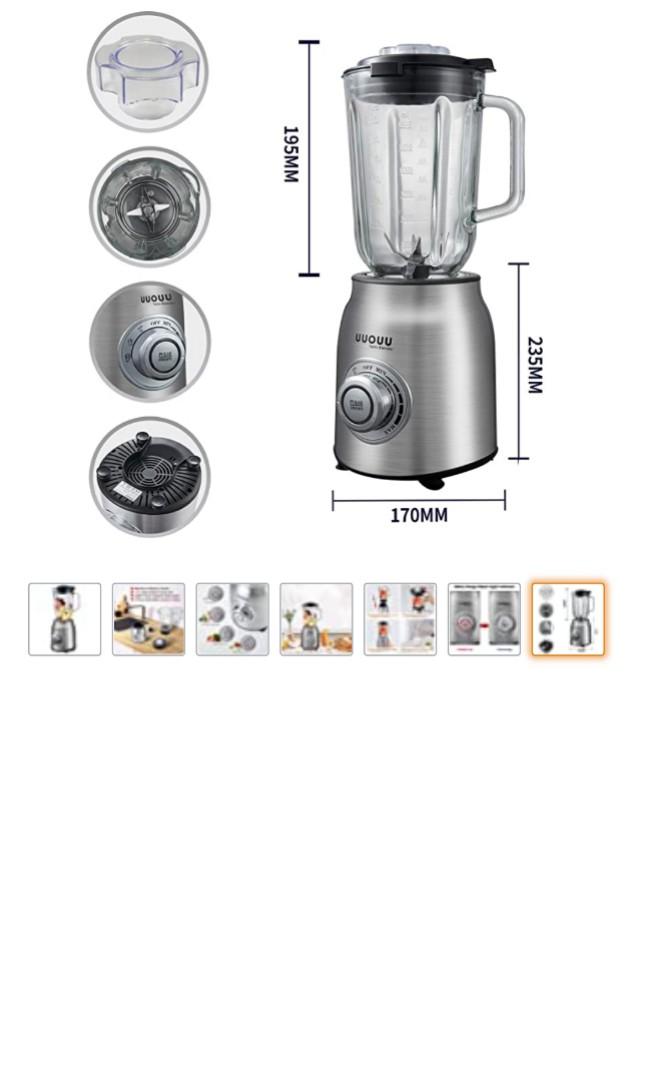 Blender UUOUU Smoothie Blender 800W Multifunctional Jug Blender for