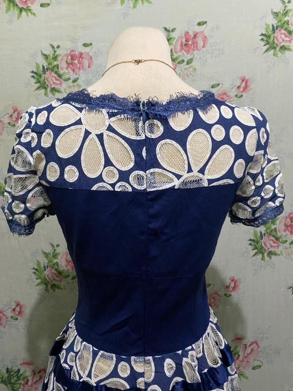 Blue Korean Dress - 002 - Small (Category: Dresses) located in Santa Rosa. Submitted by blk62 (Listing ID 1107152299, Image 2). Description: Pre-loved / New Korean Dress Bale 2021 = Small = Length: 37 inches = Shoulders to Waist - 15-16 inches = Shoulder length: 14 inches = Stretcheable yung sa waist part = Waist: 26-28 inches = Flaw: None = Zipper at the back = PHP 60 x Accessory not included Shopee account: BLK62 Please send me a message if you