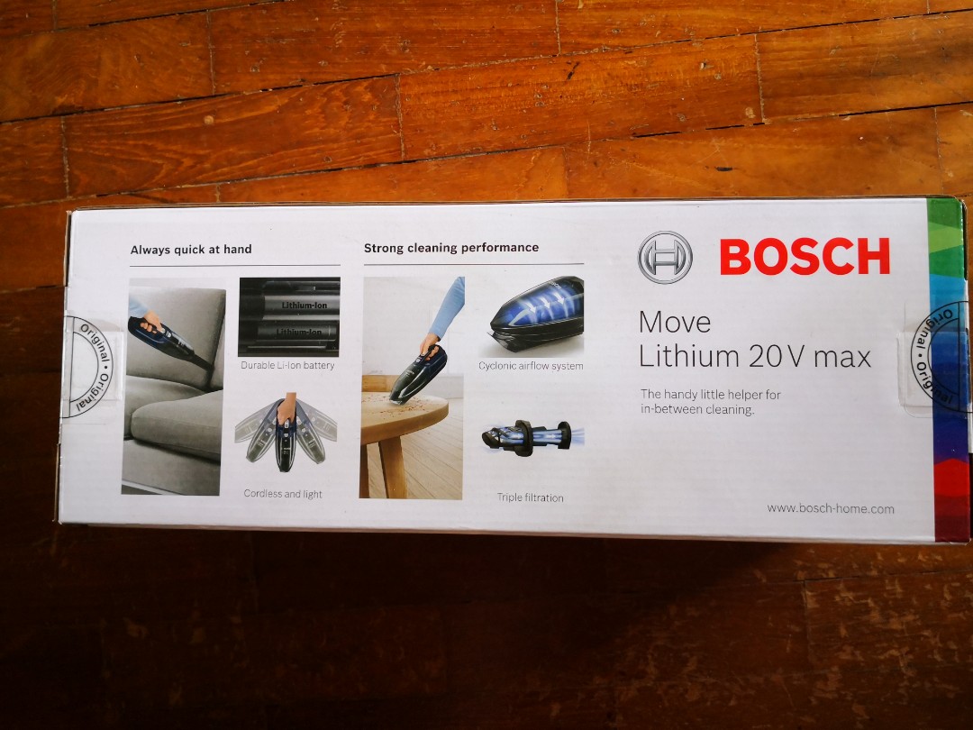 Bosch Rechargeable vacuum cleaner Move Lithium 20V max BHN20L, TV & Home Appliances, Vacuum
