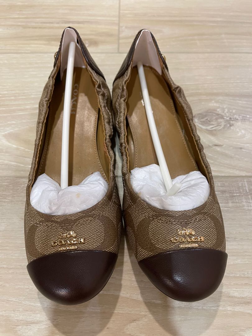 Brand New Coach Camilla Flats in Monogram Print