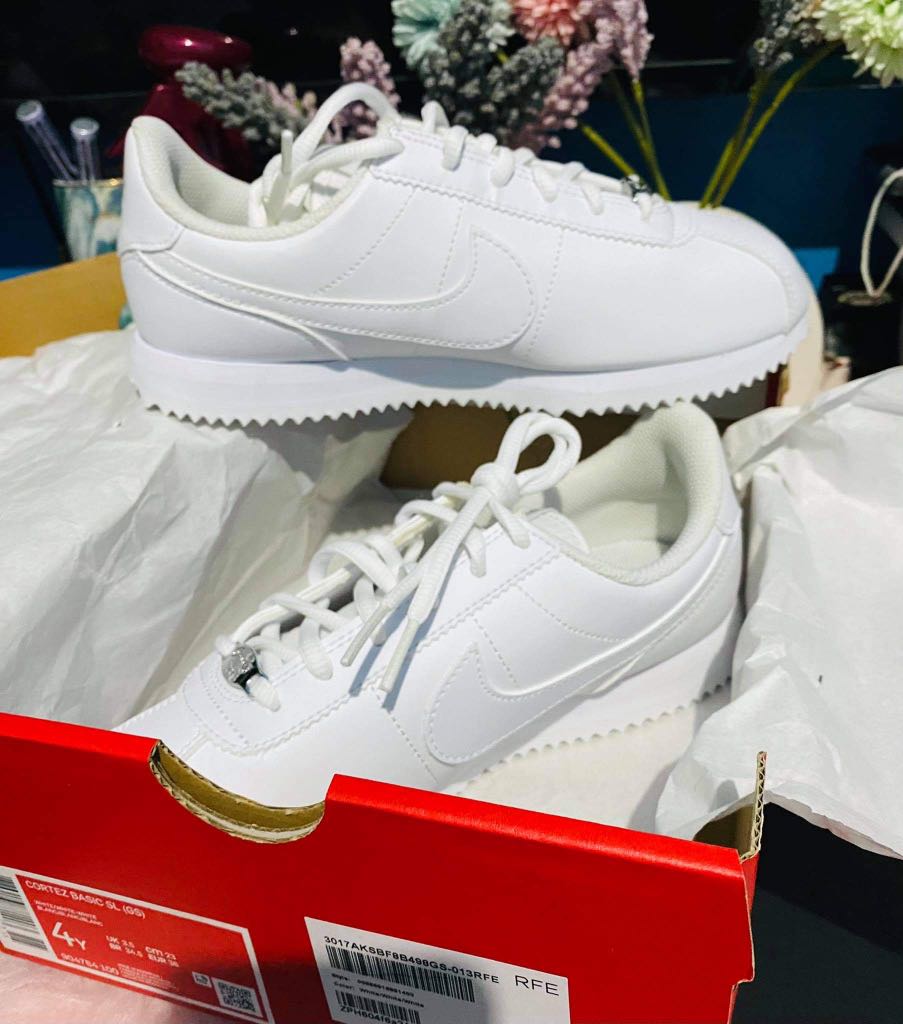 all white cortez
