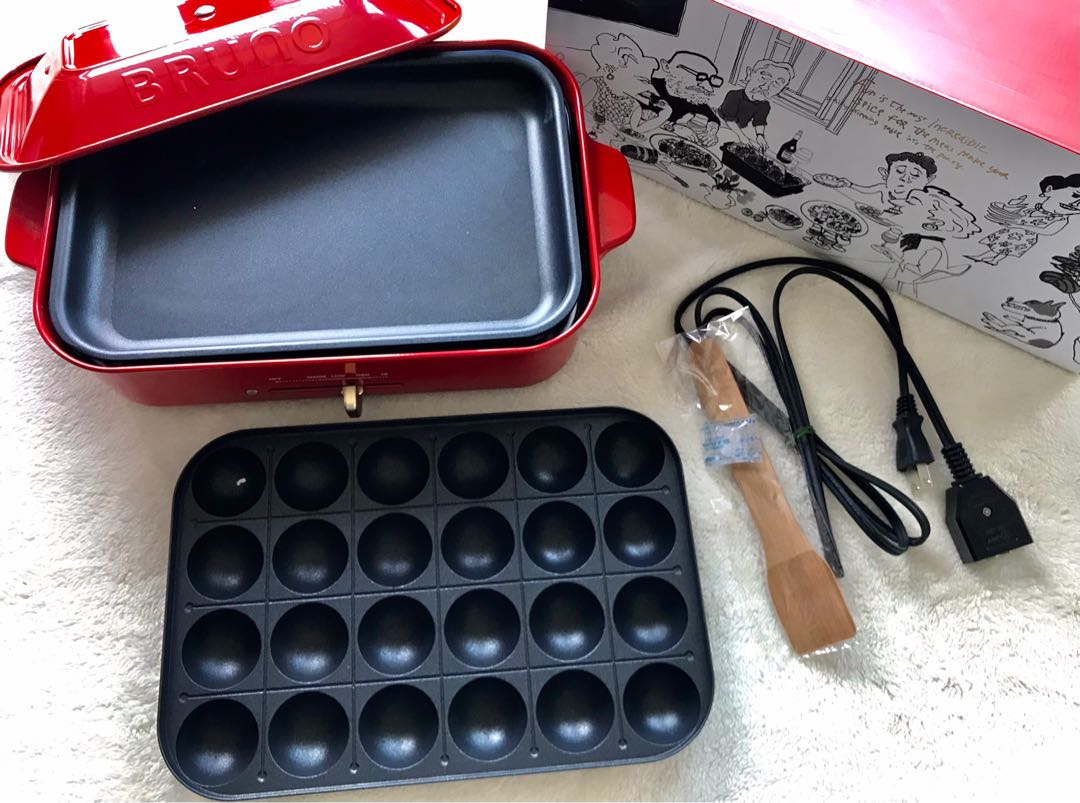 Bruno Compact Hot Plate (Red / 100V), TV & Home Appliances, Kitchen