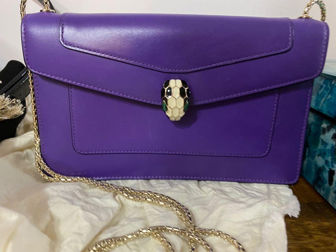 Bvlgari Serpenti Purple Crossbody Bag