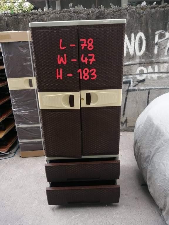 Cabinet plastic rattan (Category: Shelves, Cabinets & Racks) located in Quezon City. Submitted by mikesiawingco (Listing ID 1107081875, Image 1). Description: FOR SALE ❗❗BODEGA SALE ❗❗ Plastic Rattan Drawer and Cabinet ( J&T, Zooey, Daisy, Jolly ) 5 & 6 Layer Drawer Twin Galaxy Cabinets Cabinet with Drawer CASH ON DELIVERY Open for Pick up and Delivery PM SURE BUYERS ‼️ FOR SALE ‼️ ☺ Sobrang mura po kesa sa mall. ☑ BIG DISCOUNT FOR BULK ORDER 50 