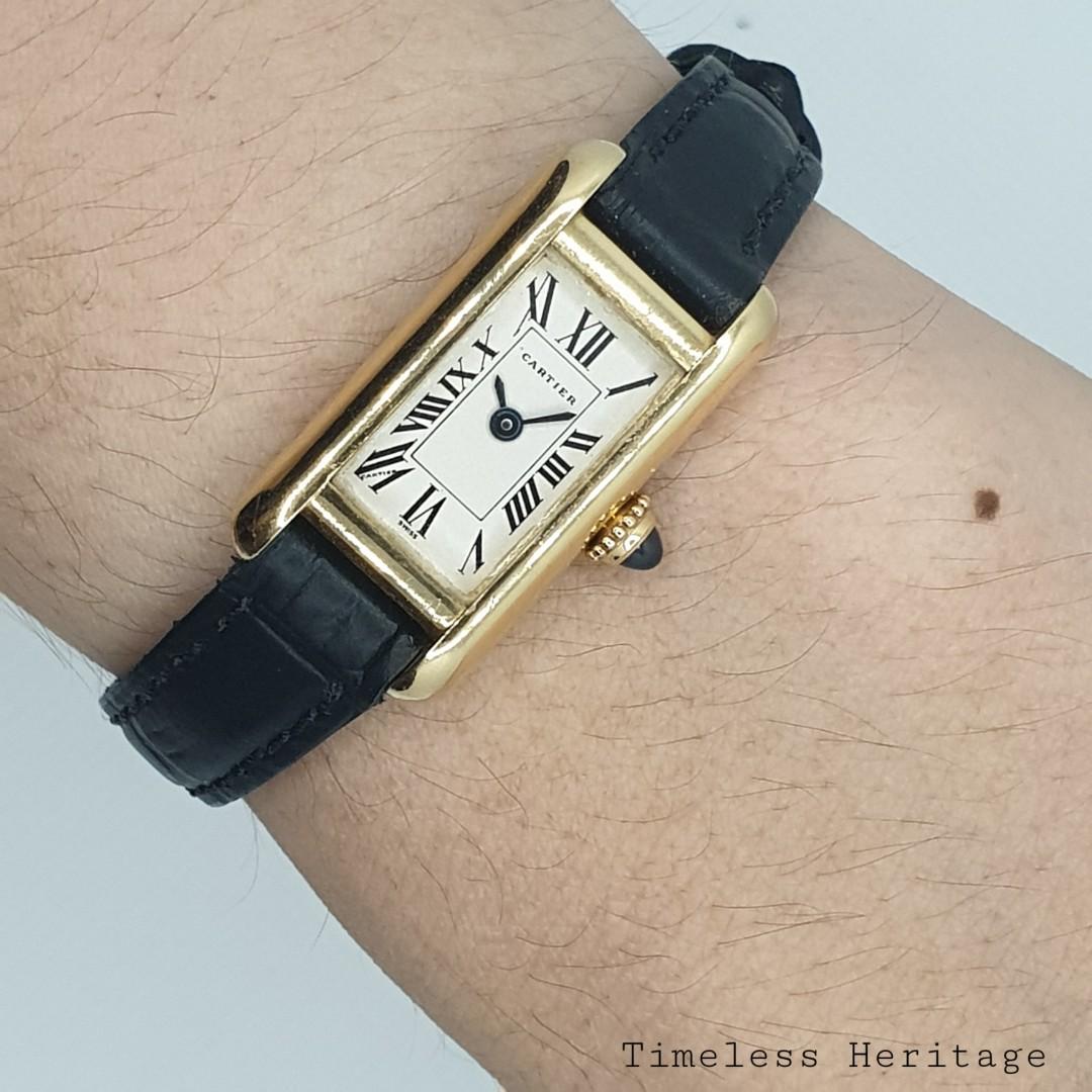 Cartier mini tank watch sale