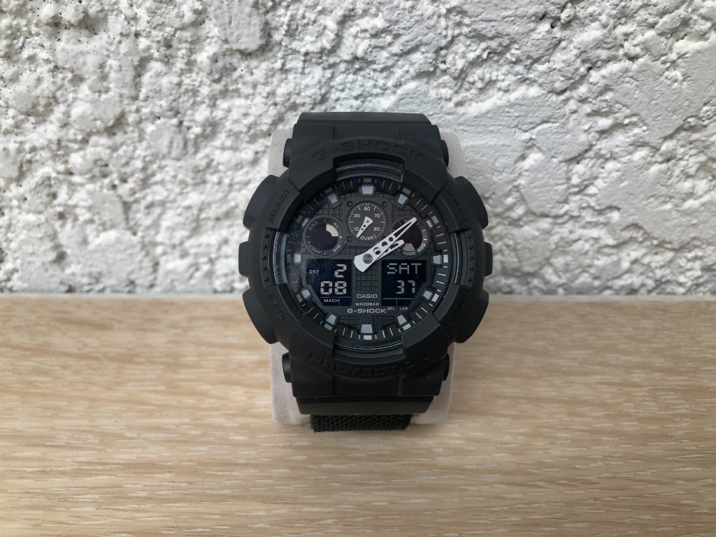 Casio G Shock GA 100BBN Men s Fashion Watches Accessories