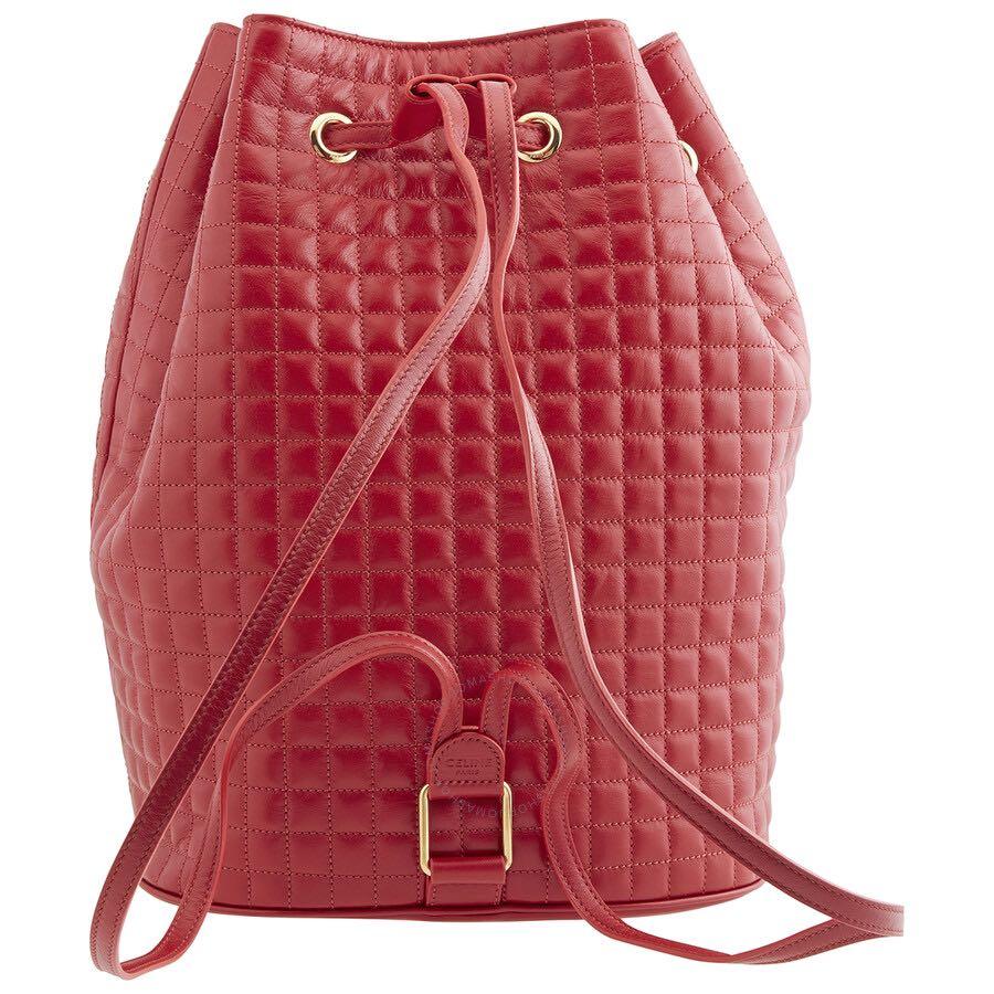 Celine Red Backpack, Luxury, Bags & Wallets on Carousell