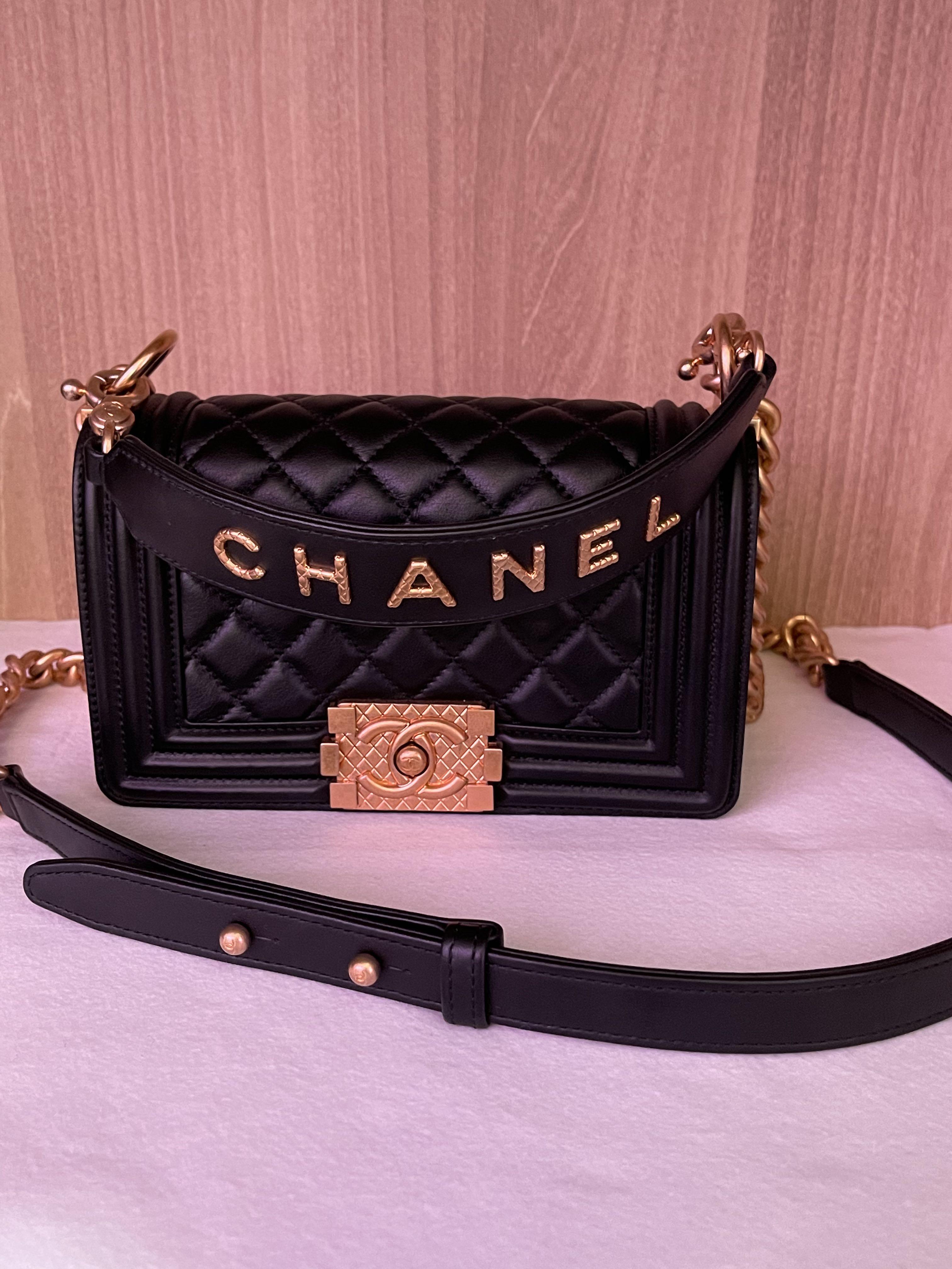 Chanel boy with Top-handle ,full set Oct 2020, Luxury, Bags & Wallets on  Carousell