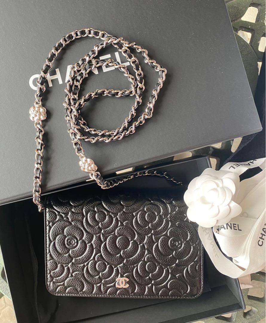 Chanel camellia woc, Luxury, Bags & Wallets on Carousell