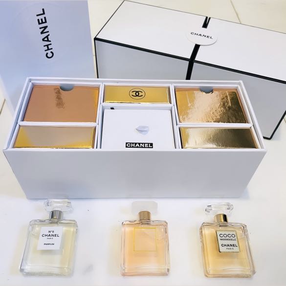 Chanel No.5 & Coco Mademoiselle 3x7.5ml Miniature Perfume Set