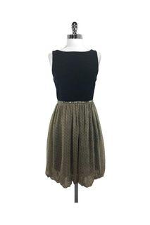 Christopher Deane Silk Blend Bubble Hem Dress (Size 6)