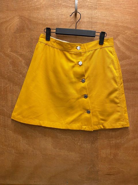Denim Drawstring Pocket Mini Skirt - Cider