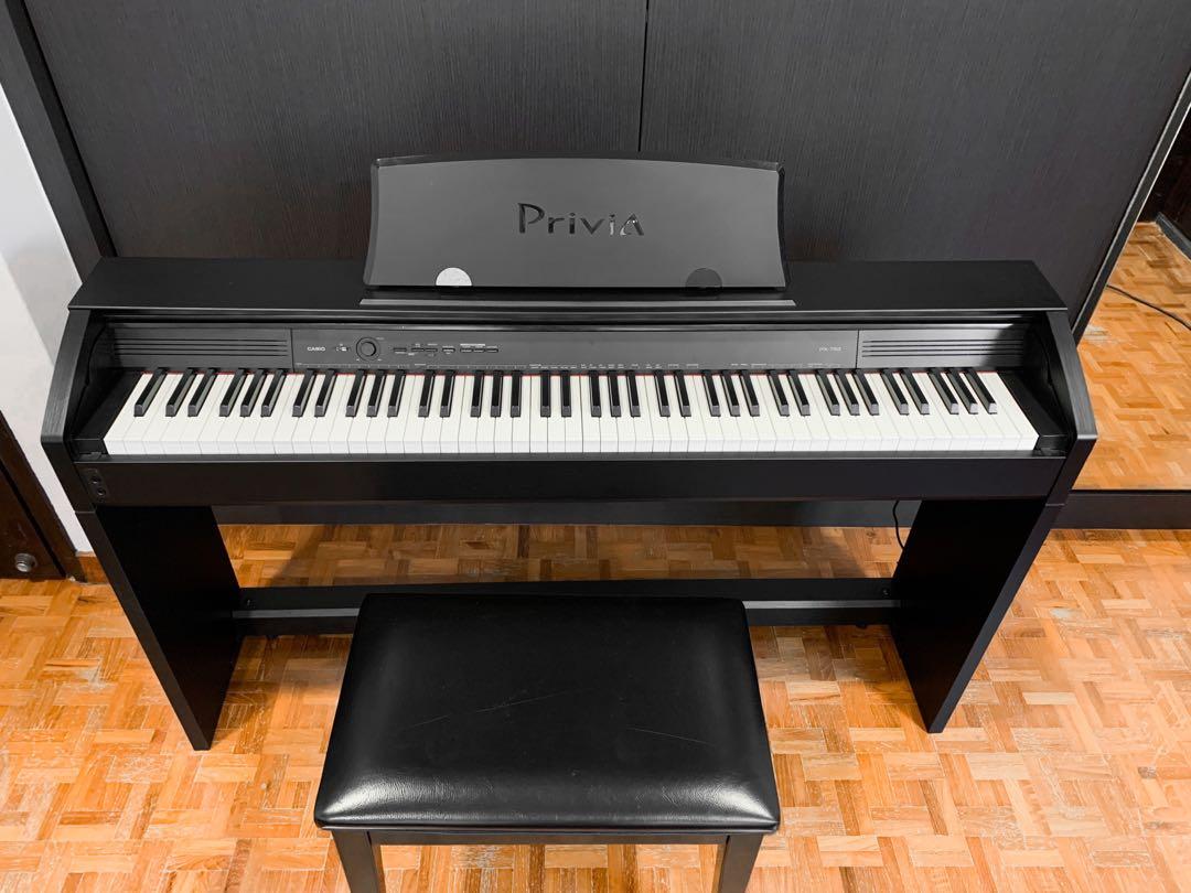 CASIO カシオ 電子ピアノ Privia PX-750(椅子2つ付き) - 鍵盤楽器、ピアノ