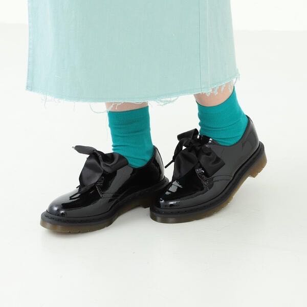 Dr.Martens X Ray BEAMS uk3 別注款漆皮緞帶, 她的時尚, 鞋, 鞋墊在