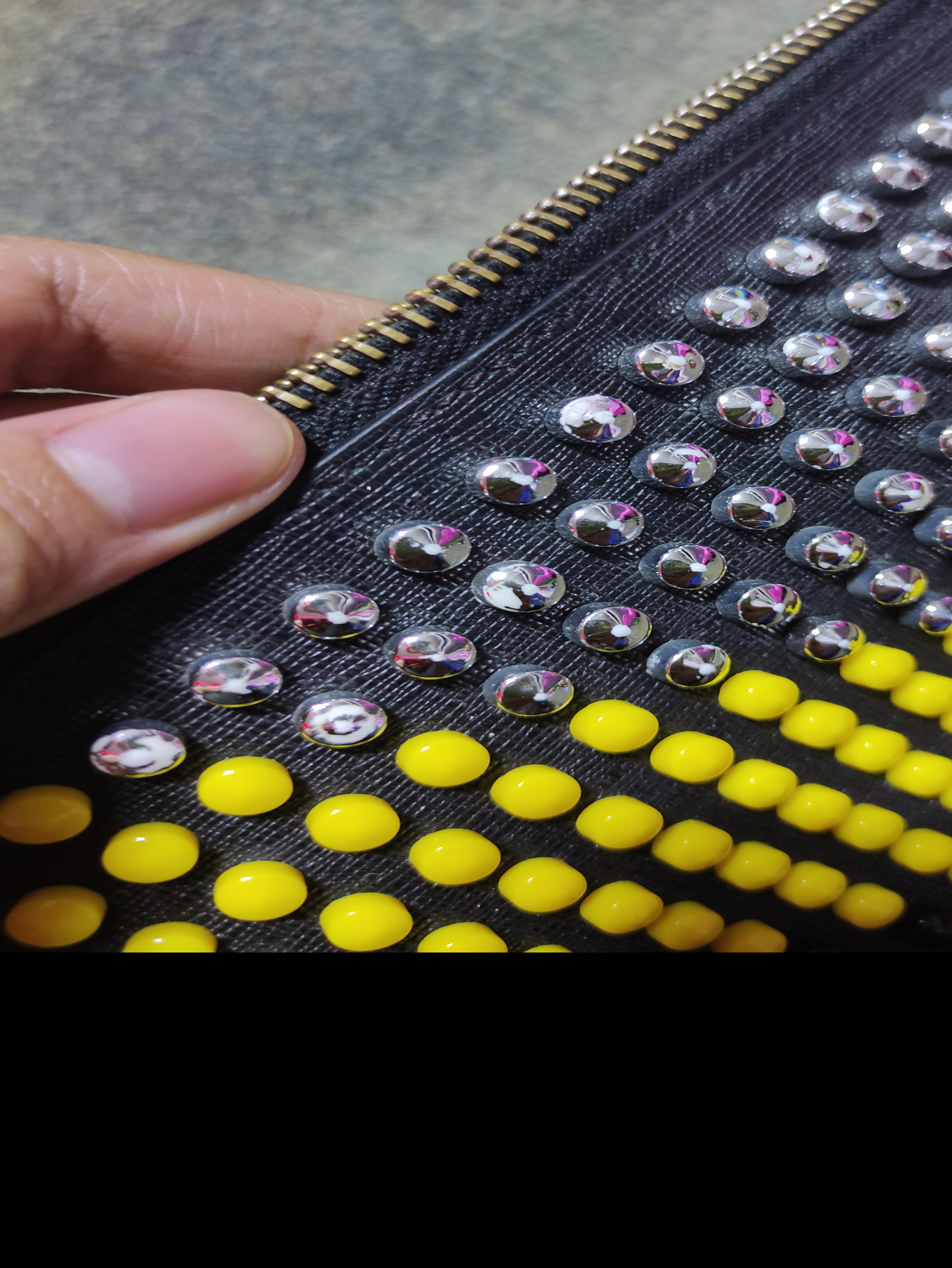 Fendi studded clutch store