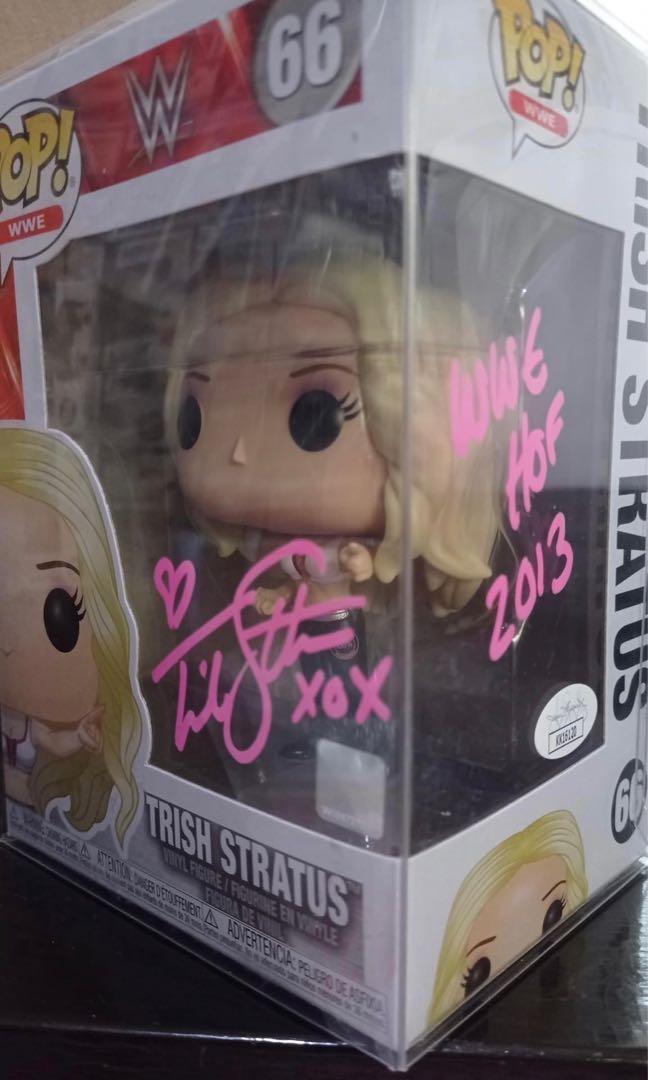Funko Pop Signed WWE Trish Stratus with COA Hobbies Toys Toys