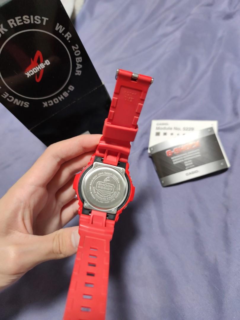G Shock gshock 5229 Ferrari Red