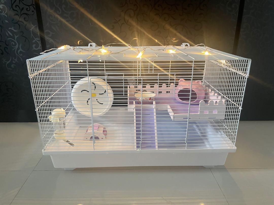 Led hamster cage sales