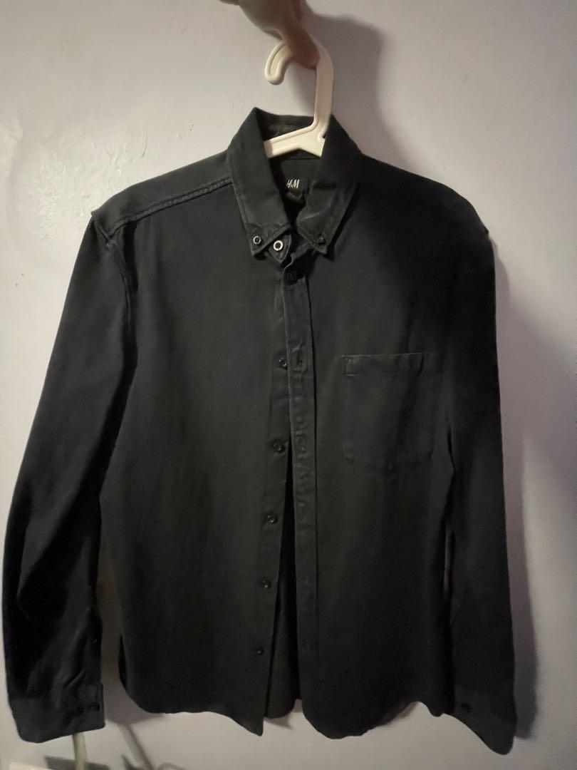 H M Long Sleeve Men Shirt Men s Fashion Tops Sets Formal