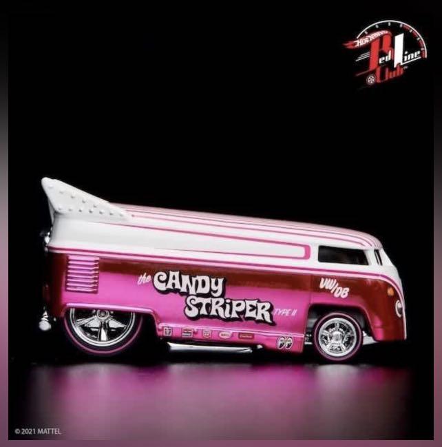 Hot Wheels Rlc Club Exclusive Volkswagen Drag Bus Candy Striper 6xxx20000 Hobbies And Toys Toys 