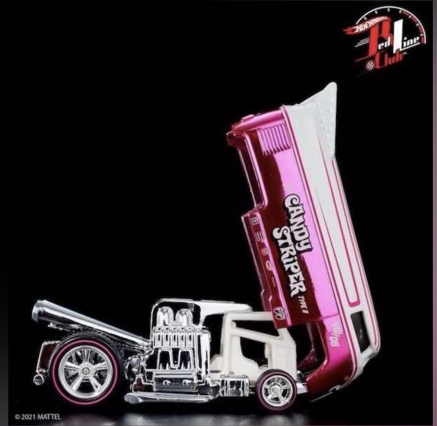 HOT WHEELS RLC Club-Exclusive Volkswagen Drag Bus Candy Striper