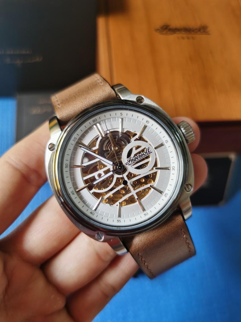 Seiko skeleton store automatic watch