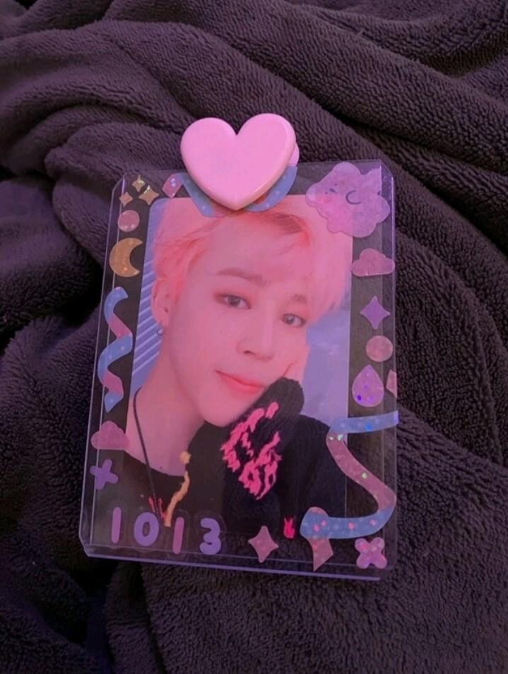 [ins!] kpop toploader stickers deco decorative ribbon shiny glitter