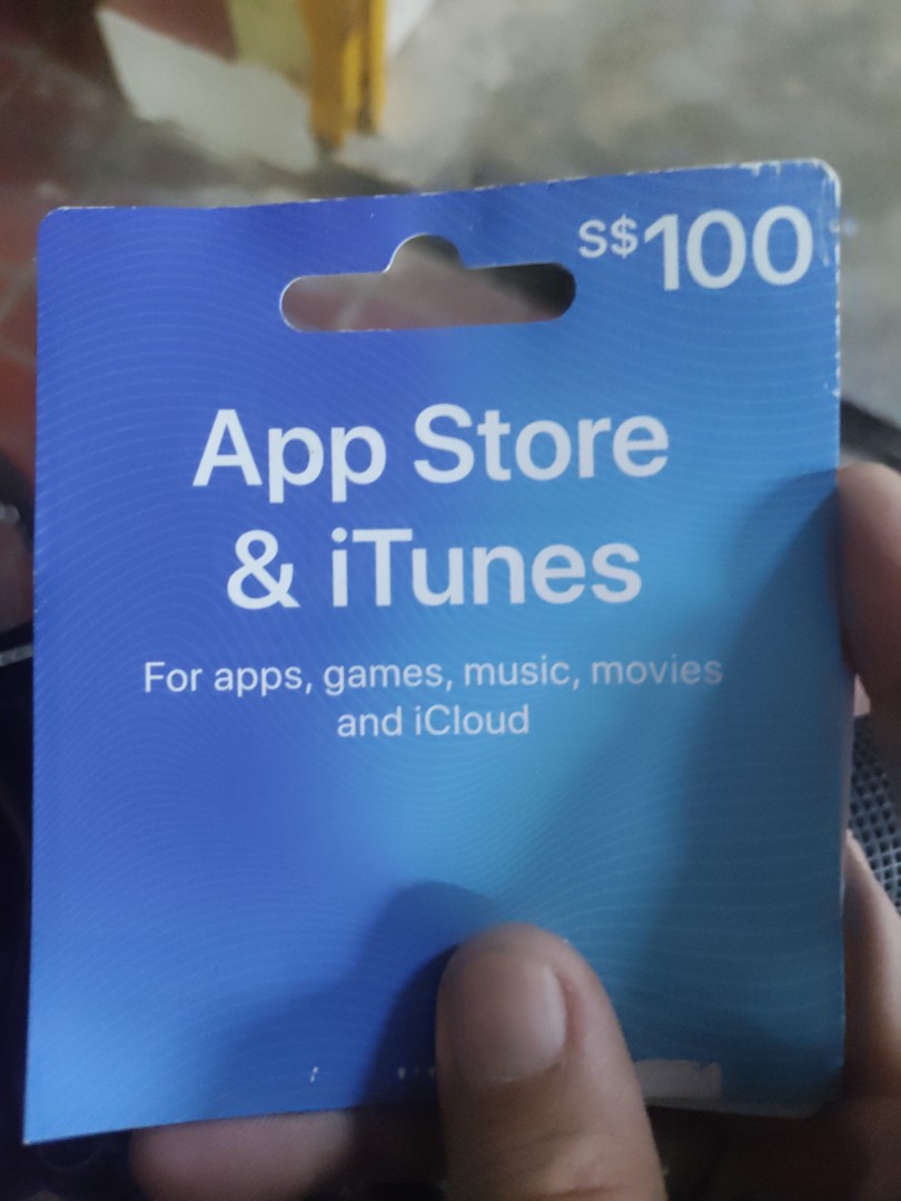 iTunes $100 card, Video Gaming, Gaming Accessories, Game Gift Cards ...