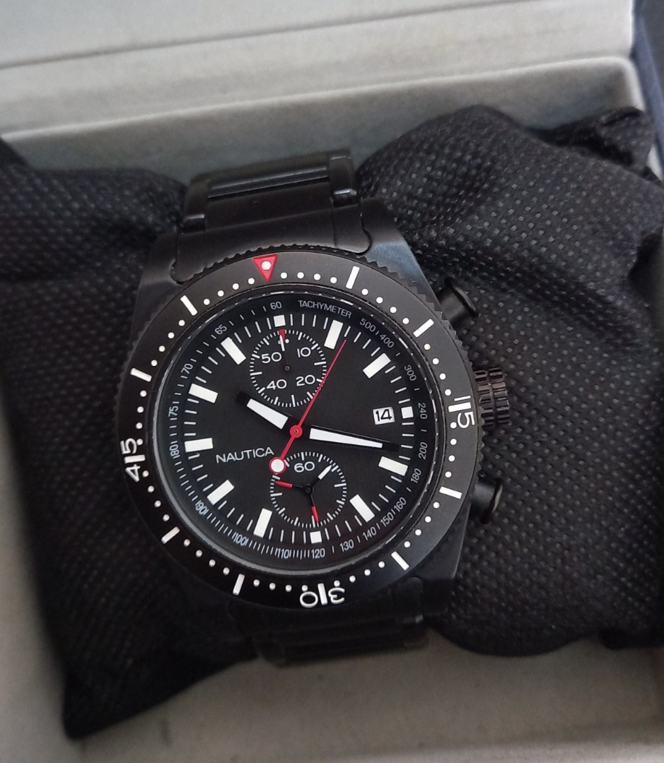 Jam Nautica A17059 original, like new, Fesyen Pria, Jam Tangan di Carousell