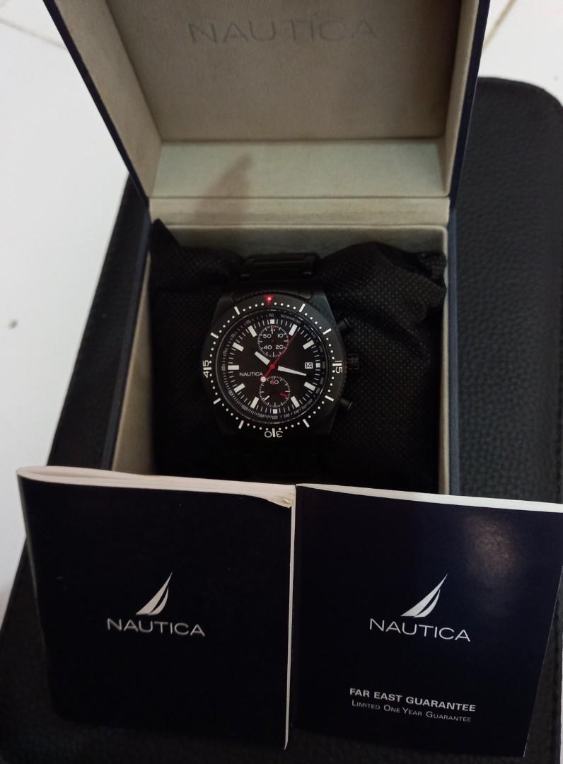 Jam Nautica A17059 original, like new, Fesyen Pria, Jam Tangan di Carousell