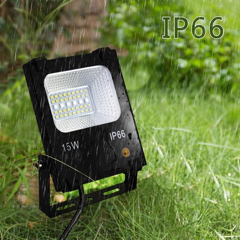 Jayool LED Floodlight Outdoor,15W Colour Changing Flood Lights with Remote,  \n120 RGB Colours, Warm White and Cool White Adjustable, Waterproof IP66,  UK \n3-Plug, Furniture  Home Living, Lighting  Fans, Lighting on