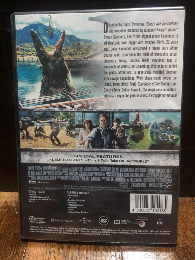 Jurassic World DVD (Category: CDs & DVDs) located in Quezon City. Submitted by mikkos_closet (Listing ID 1107191175, Image 2). Description: Brand new (sealed intact) .