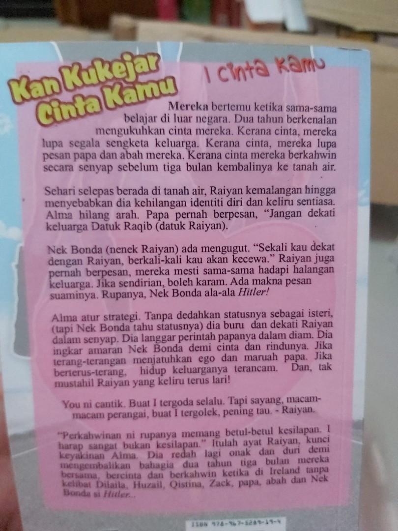 Kan Kukejar Cinta Kamu Books Stationery Books On Carousell