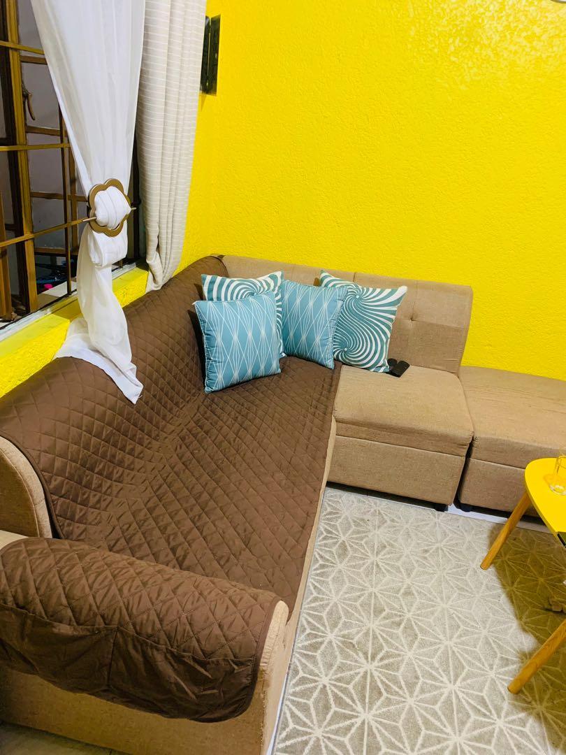 L shape sofa for sale, Furniture & Home Living, Furniture, Sofas on