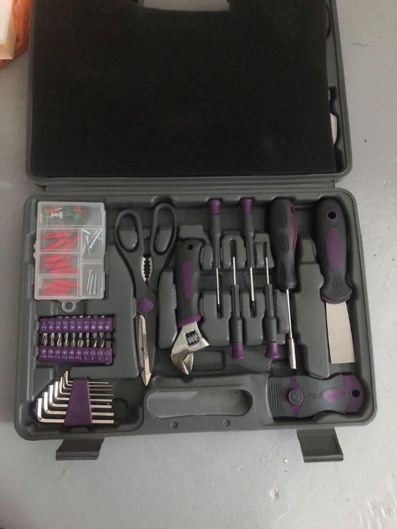 Hyper tough 44 piece tool kit with cordless 2025 screwdriver