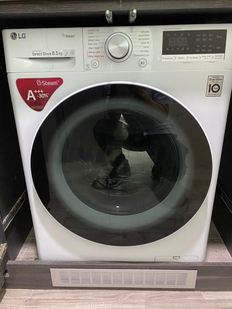 LG washer 8.5kg Vivace front load, TV & Home Appliances, Washing Machines and Dryers on Carousell