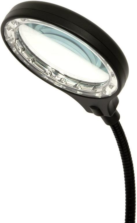 OKH Lighted Magnifying Glass Set, 200% Magnifying Glasses with LED Light USB Rechargeable, 160% Regular Magnifying Eyeglass, Hands Free for Close