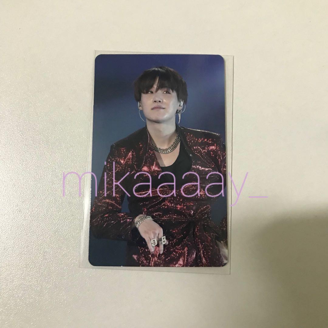 LY Seoul SUGA PC - Yoongi Cheesecake (Category: K-Wave Merchandise) located in Las Pinas. Submitted by mikaaaay_ (Listing ID 1107147694, Image 1). Description: wtb lf ph •LY Seoul DVD (suga pc) •Yoongi Cheesecake PC 🤍Mint condition 🤍On hand mop: gcash/bpi mod: SDD/ ggx 💌dm for more pics and details 🏷 suga pc photocard love your self dvd bts pc yoongi cheesecake 🥵.