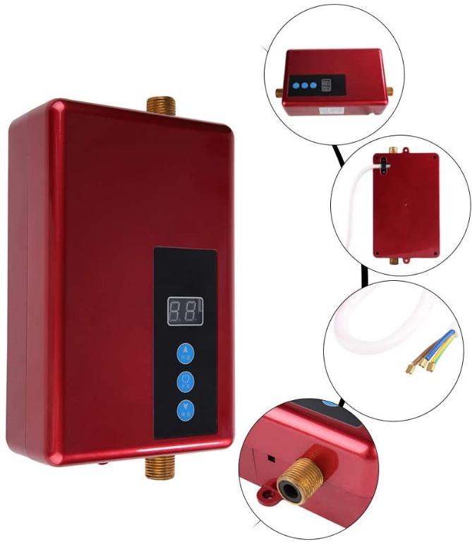 Mini Water Heater, 5500W Electric Instant Water Heater Tankless Shower