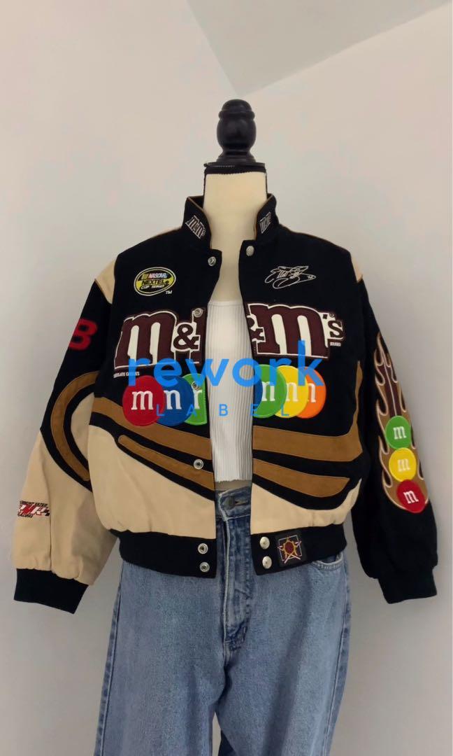 Nascar vintage m&m jacket seen on madison 2025 beer
