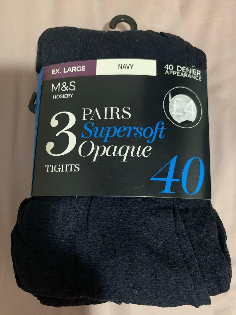 M&S pairs Super Soft Opaque Tights Extra large, Women's