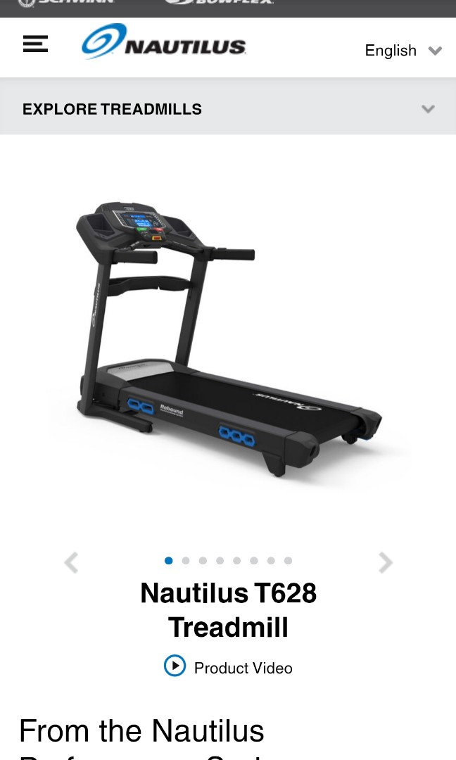 Nautilus best sale t628 manual