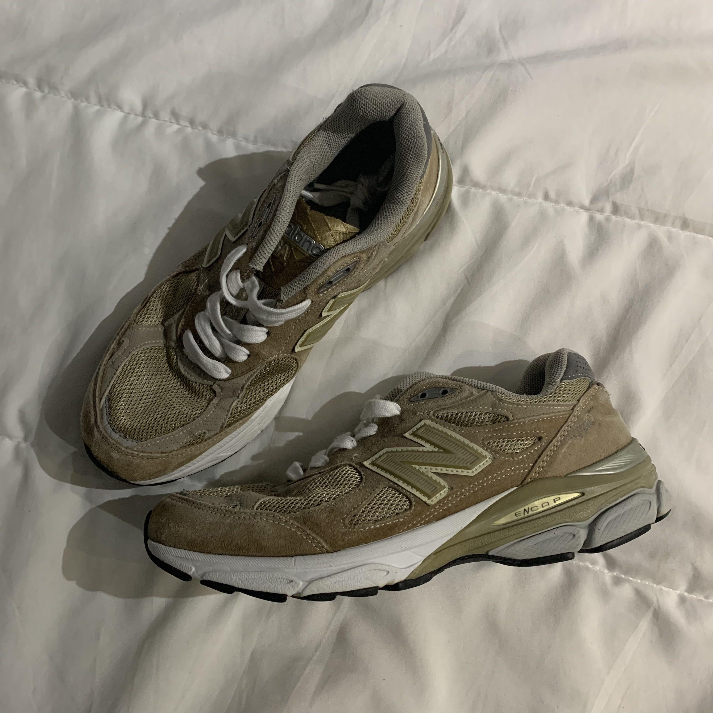 New Balance 990v3 Beige Men s Fashion Footwear Sneakers on