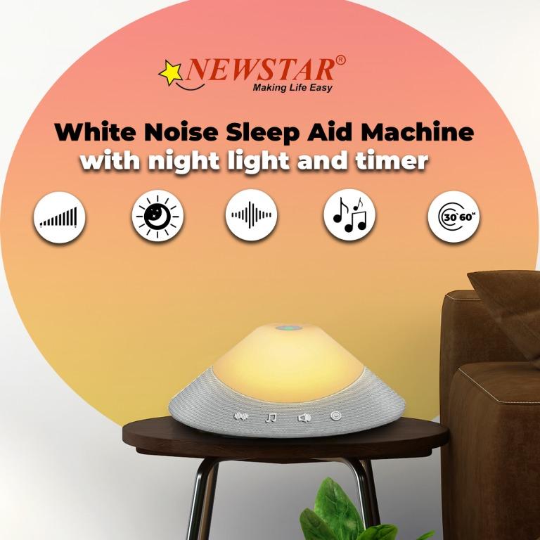 Newstar White Noise Sleep Aid Machine (Category: Soundbars, Speakers & Amplifiers) located in Manila. Submitted by e2s_marketing (Listing ID 1107019831, Image 2). Description: Newstar White Noise Sleep Aid Machine NS-WNM-08 with night light and timer ✅ 10 kinds of white noise sleep music ✅ 7pcs Alpha Brainwave ✅ 3pcs ASMR Music ✅ Ease your mind ✅ Relieve your stress ✅ Tune out the distraction ✅ Treat Insomnia White Noise Music: fans, waves, strea
