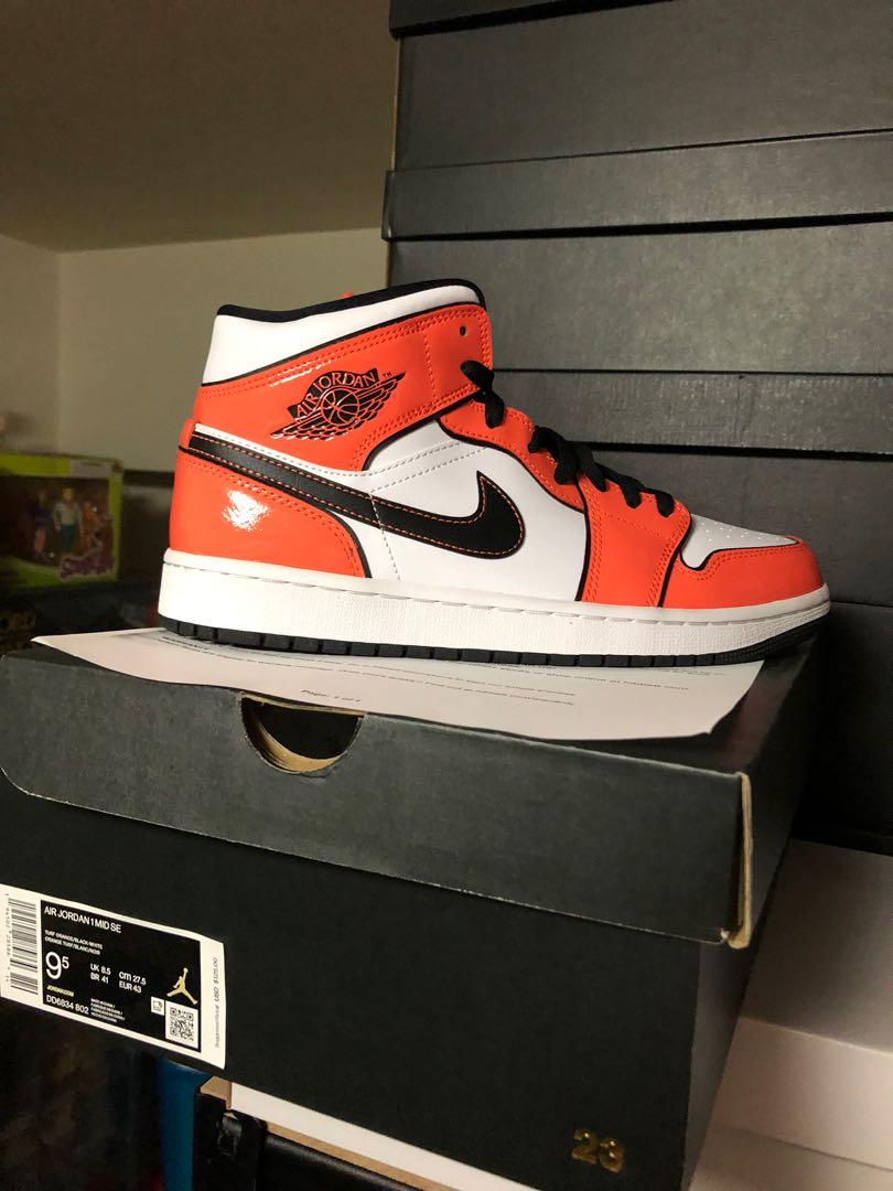 Nike Air Jordan 1 Mid Turf Orange Men s Fashion Footwear