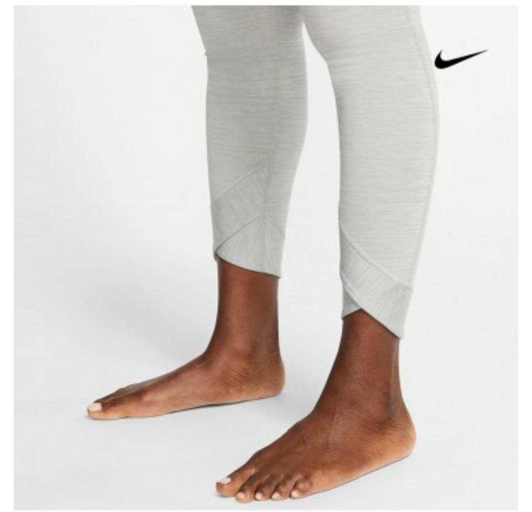 Nike Women's Yoga Wrap 7/8 Tights Particle Grey Small, Women's Fashion,  Activewear on Carousell